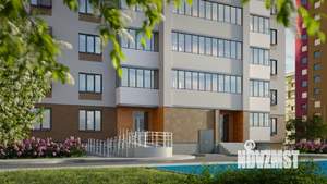 1-к квартира, строящийся дом, 40м2, 9/10 этаж