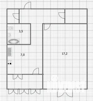 1-к квартира, вторичка, 37м2, 1/9 этаж