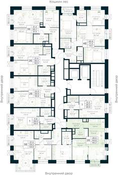 1-к квартира, вторичка, 45м2, 8/15 этаж
