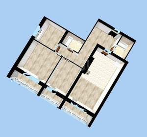 4-к квартира, вторичка, 94м2, 6/25 этаж
