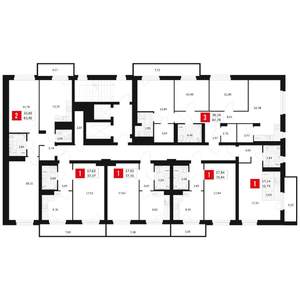 3-к квартира, вторичка, 88м2, 2/15 этаж