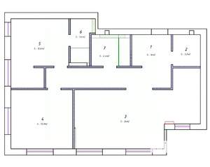 3-к квартира, вторичка, 78м2, 11/16 этаж