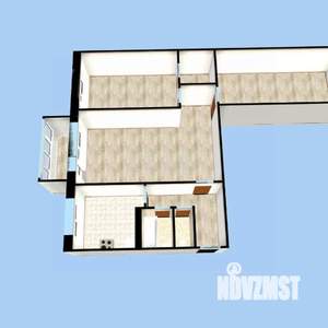 3-к квартира, вторичка, 59м2, 1/5 этаж