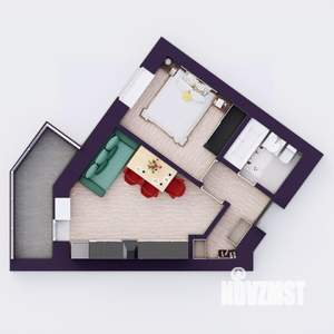 1-к квартира, вторичка, 34м2, 9/20 этаж