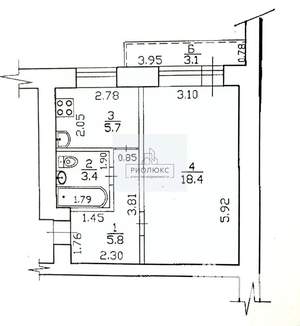 1-к квартира, вторичка, 33м2, 4/9 этаж