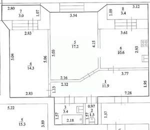 2-к квартира, вторичка, 59м2, 1/15 этаж