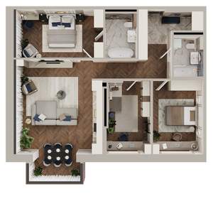 3-к квартира, вторичка, 101м2, 13/18 этаж
