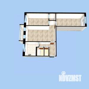3-к квартира, вторичка, 58м2, 5/5 этаж