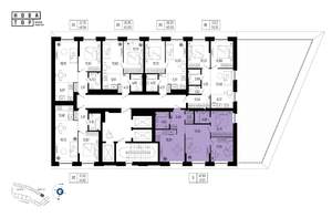 3-к квартира, вторичка, 77м2, 2/25 этаж