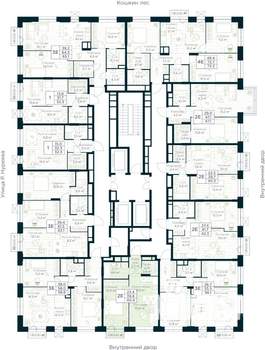 1-к квартира, вторичка, 40м2, 24/30 этаж