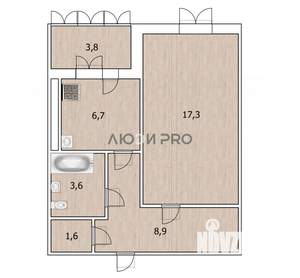 1-к квартира, вторичка, 40м2, 1/9 этаж