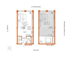 1-к квартира, строящийся дом, 66м2, 3/5 этаж