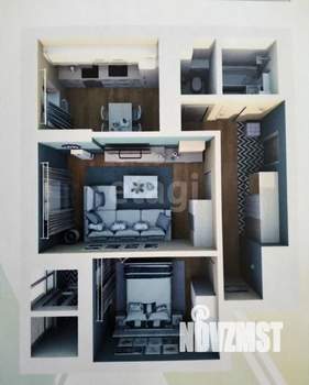 2-к квартира, вторичка, 52м2, 16/25 этаж