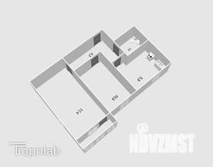 2-к квартира, вторичка, 43м2, 2/5 этаж