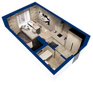 Студия квартира, вторичка, 29м2, 8/25 этаж