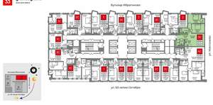 3-к квартира, сданный дом, 82м2, 33/33 этаж
