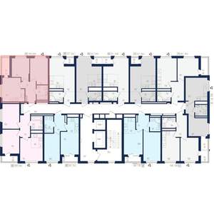 2-к квартира, вторичка, 43м2, 17/22 этаж