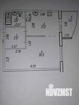 1-к квартира, вторичка, 41м2, 2/12 этаж