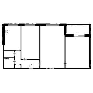 3-к квартира, вторичка, 58м2, 6/9 этаж