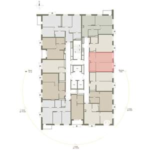 1-к квартира, вторичка, 39м2, 8/25 этаж