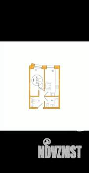 1-к квартира, сданный дом, 33м2, 4/9 этаж