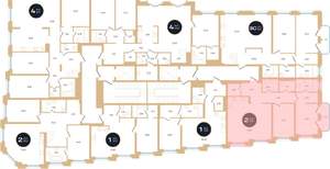 2-к квартира, вторичка, 95м2, 7/7 этаж