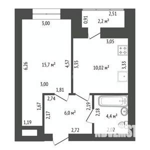 1-к квартира, вторичка, 39м2, 9/13 этаж