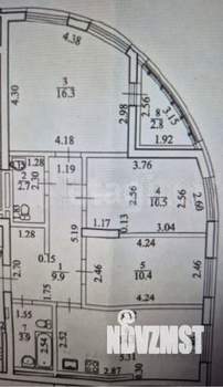 3-к квартира, вторичка, 68м2, 6/21 этаж