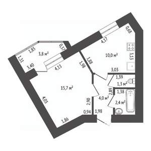 1-к квартира, вторичка, 35м2, 7/14 этаж