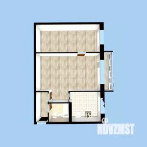 2-к квартира, вторичка, 45м2, 5/5 этаж
