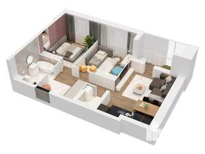 2-к квартира, вторичка, 63м2, 3/15 этаж