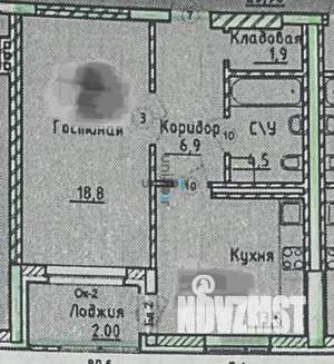 1-к квартира, вторичка, 43м2, 5/16 этаж