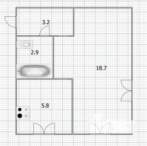 1-к квартира, вторичка, 31м2, 2/5 этаж