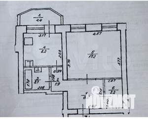 Студия квартира, вторичка, 43м2, 3/9 этаж