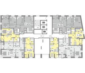 3-к квартира, вторичка, 82м2, 2/24 этаж