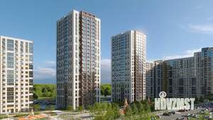 1-к квартира, строящийся дом, 41м2, 14/25 этаж