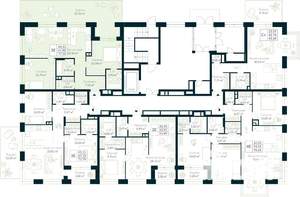 2-к квартира, строящийся дом, 77м2, 3/10 этаж