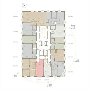 1-к квартира, вторичка, 28м2, 15/20 этаж