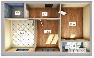 2-к квартира, вторичка, 58м2, 3/10 этаж