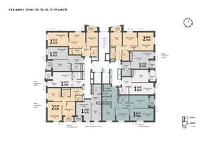 1-к квартира, вторичка, 39м2, 16/21 этаж