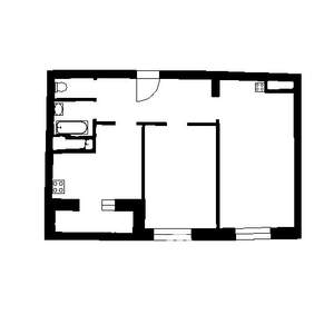 2-к квартира, сданный дом, 58м2, 1/10 этаж