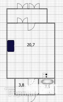Студия квартира, вторичка, 31м2, 16/25 этаж