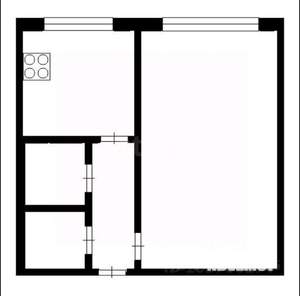 1-к квартира, вторичка, 33м2, 1/9 этаж