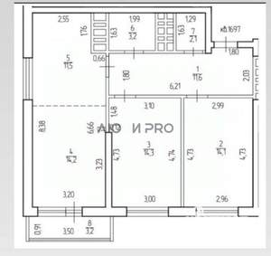 3-к квартира, вторичка, 73м2, 3/26 этаж