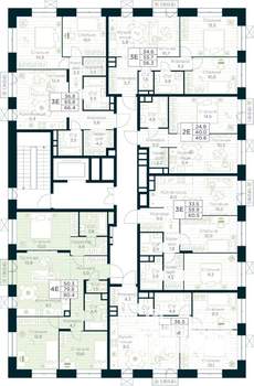 3-к квартира, строящийся дом, 80м2, 4/10 этаж