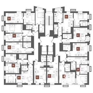 Студия квартира, строящийся дом, 30м2, 13/21 этаж