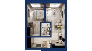 1-к квартира, вторичка, 43м2, 6/25 этаж