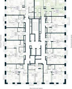 3-к квартира, строящийся дом, 73м2, 14/30 этаж