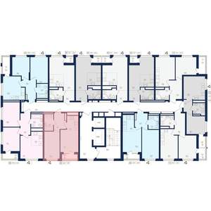 2-к квартира, вторичка, 34м2, 12/22 этаж