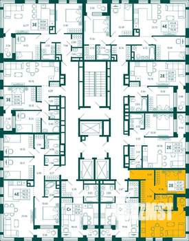 1-к квартира, вторичка, 43м2, 26/29 этаж